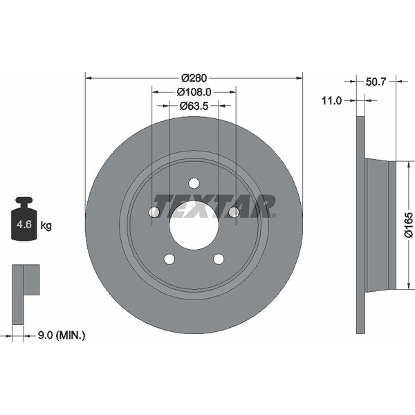 TEXTAR PC BRAKE DISCS image