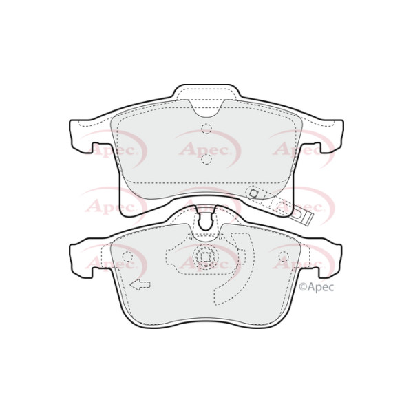 APEC BRAKE PADS (FRONT) (R90) image