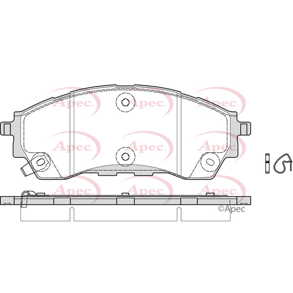 APEC BRAKE PADS (FRONT) (R90) image