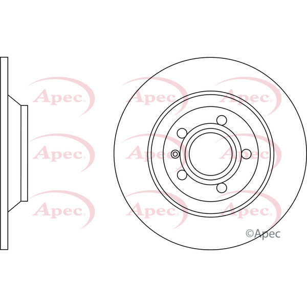 APEC BRAKE DISC (REAR) (SINGLE) image