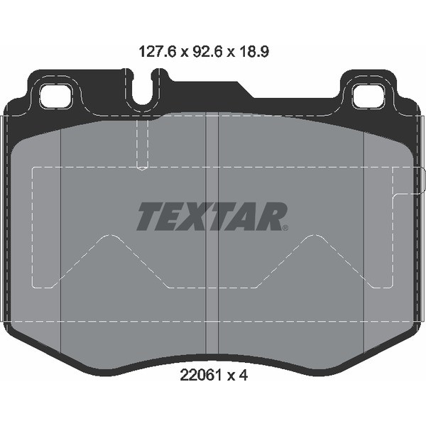 TEXTAR PC BRAKE PADS image