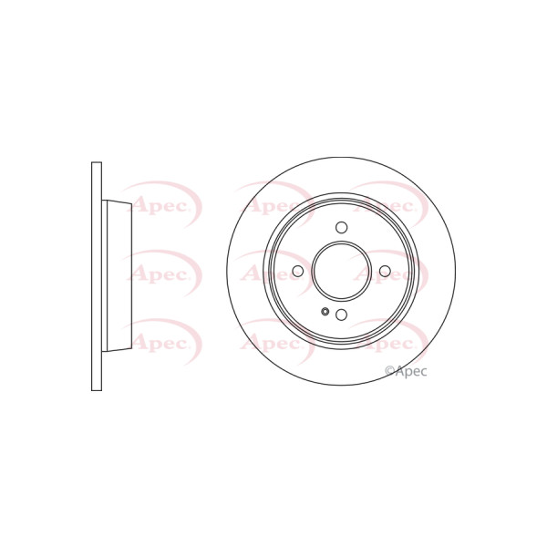 APEC BRAKE DISC (REAR) (SINGLE) image