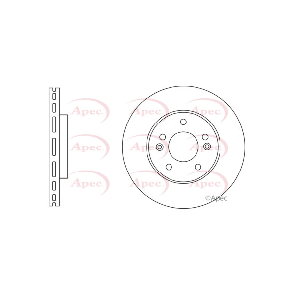 APEC BRAKE DISC (FRONT) (SINGLE) image