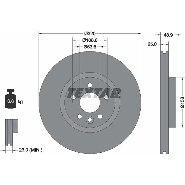 TEXTAR PC BRAKE DISCS image