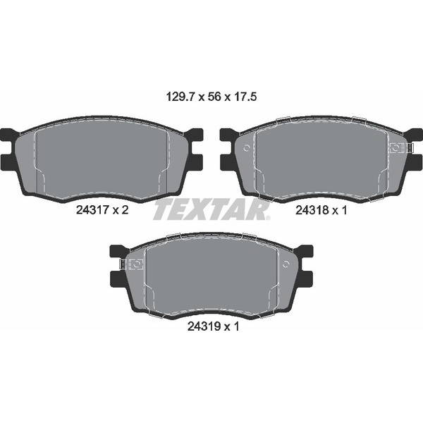 TEXTAR PC BRAKE PADS image