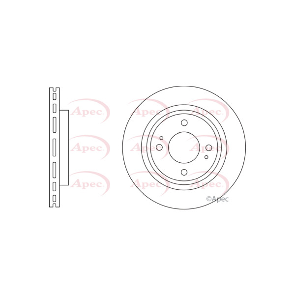 APEC BRAKE DISC (FRONT) (SINGLE) image