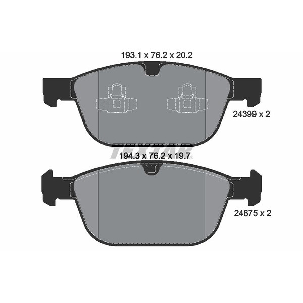 TEXTAR PC BRAKE PADS image