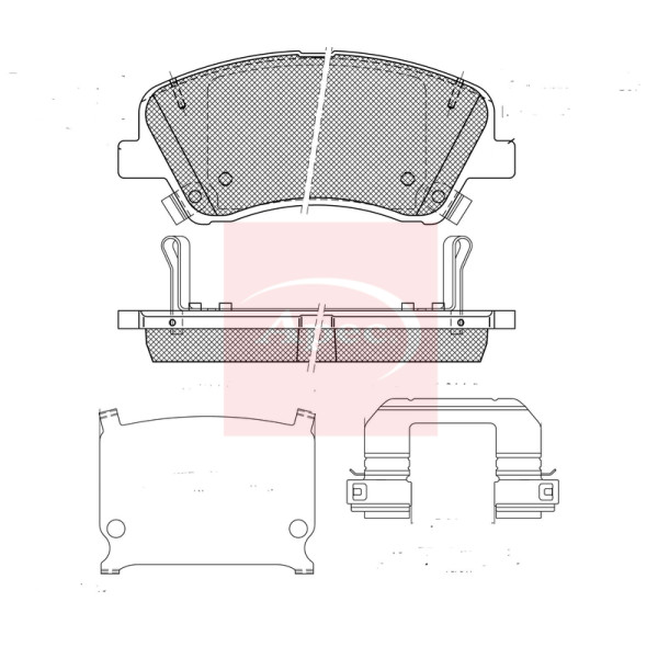 BRAKE PADS (FRONT) (R90) image