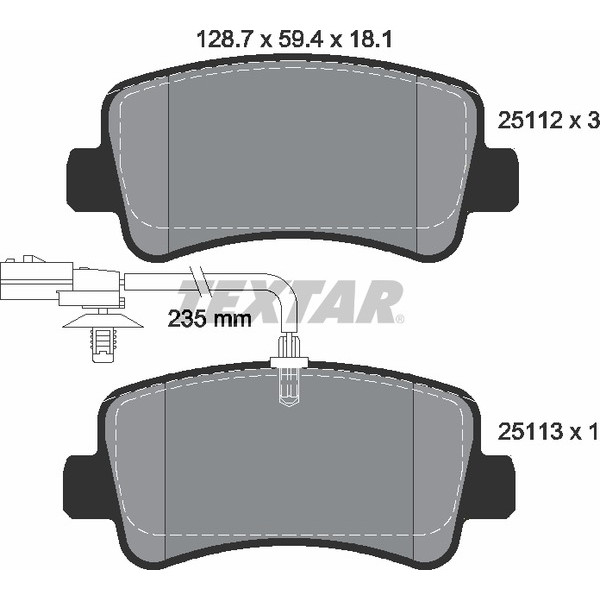 TEXTAR LCV BRAKE PADS image