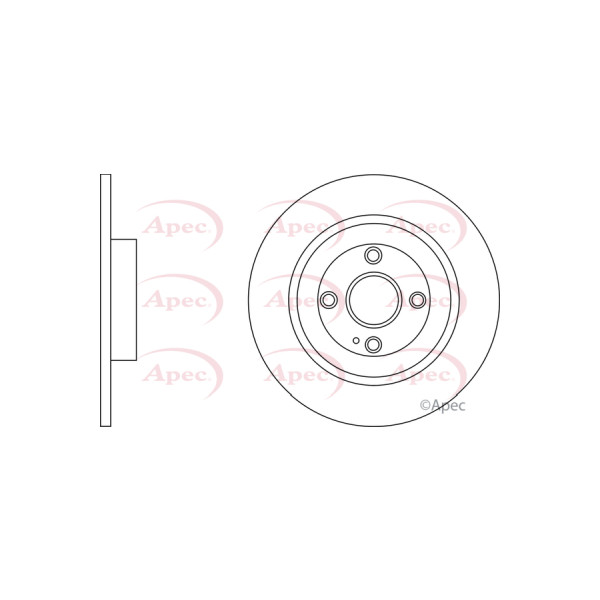 APEC BRAKE DISC (REAR) (SINGLE) image