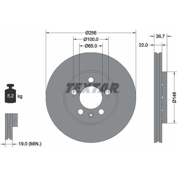 TEXTAR PC BRAKE DISCS image