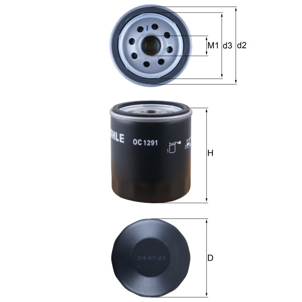 OIL FILTER - SPIN ON image