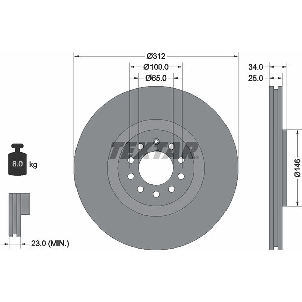 TEXTAR PC BRAKE DISCS image