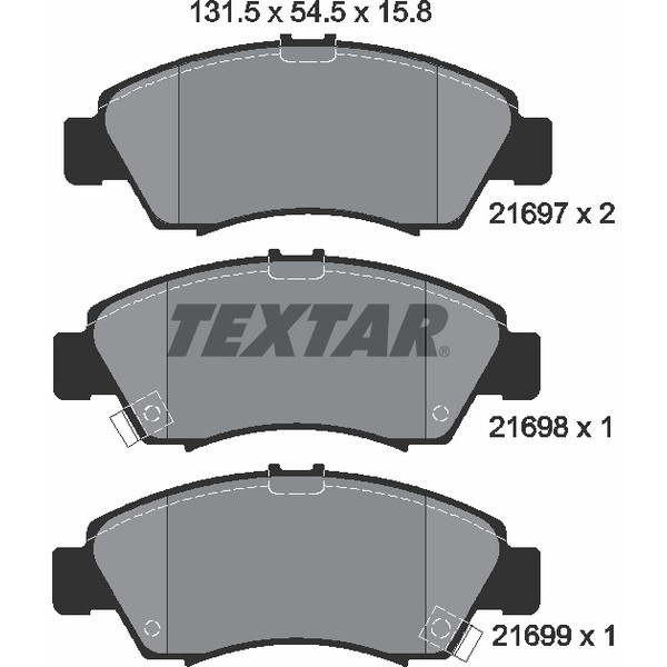 TEXTAR PC BRAKE PADS image