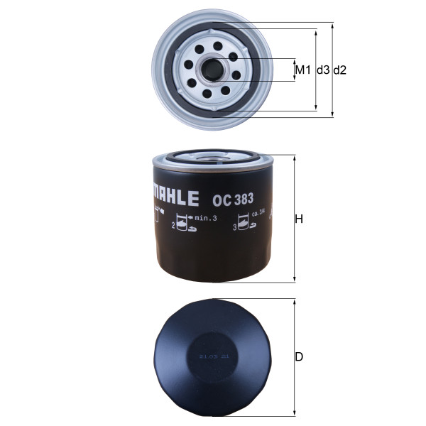 OIL FILTER - SPIN ON image