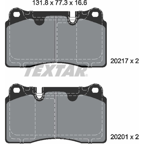 TEXTAR PC BRAKE PADS image