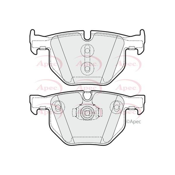 APEC BRAKE PADS (REAR) (R90) image