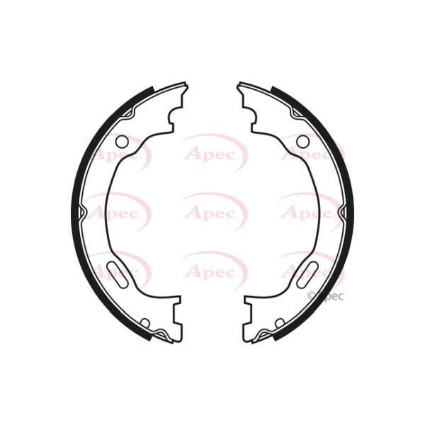 APEC BRAKE SHOES REAR image
