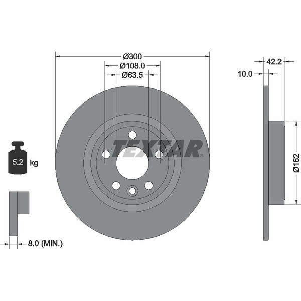 TEXTAR PC BRAKE DISCS image