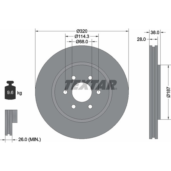 TEXTAR PC BRAKE DISCS image