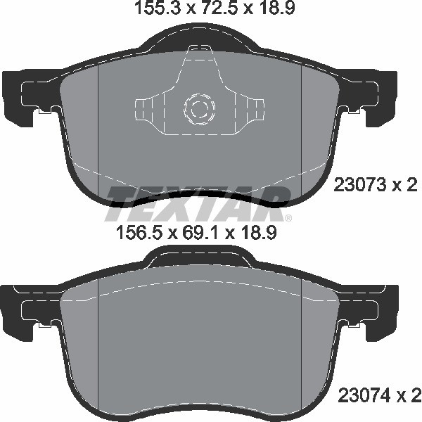 TEXTAR PC BRAKE PADS image