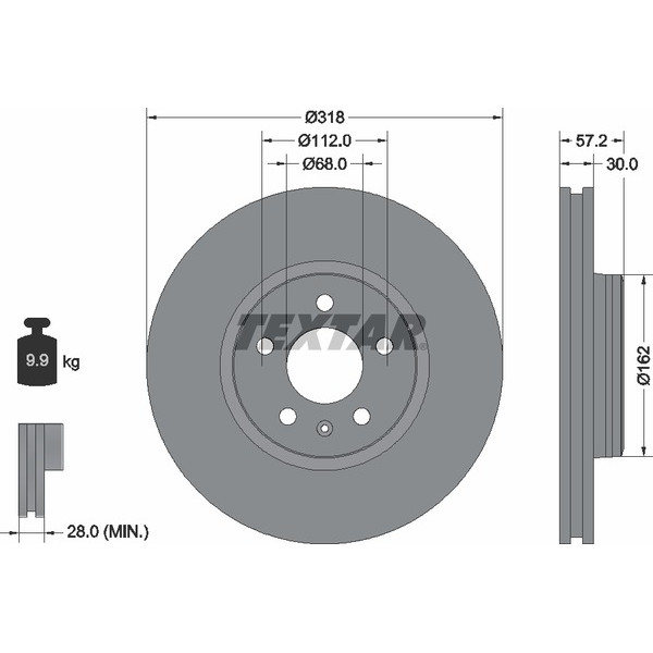 TEXTAR PC BRAKE DISCS image