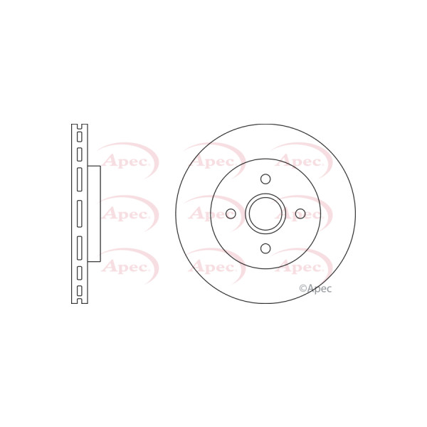 APEC BRAKE DISC (FRONT) (SINGLE) image
