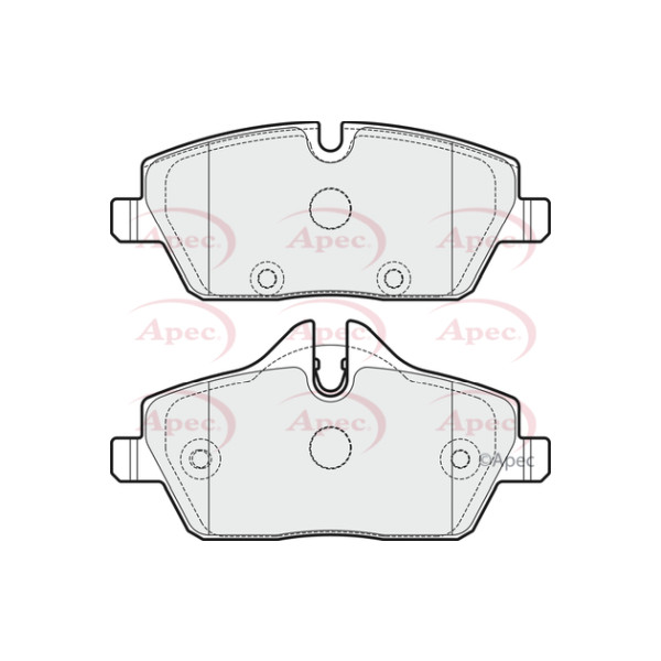 APEC BRAKE PADS (FRONT) (R90) image