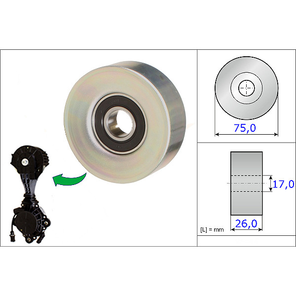 ABDS DEFLECTION PULLEY image
