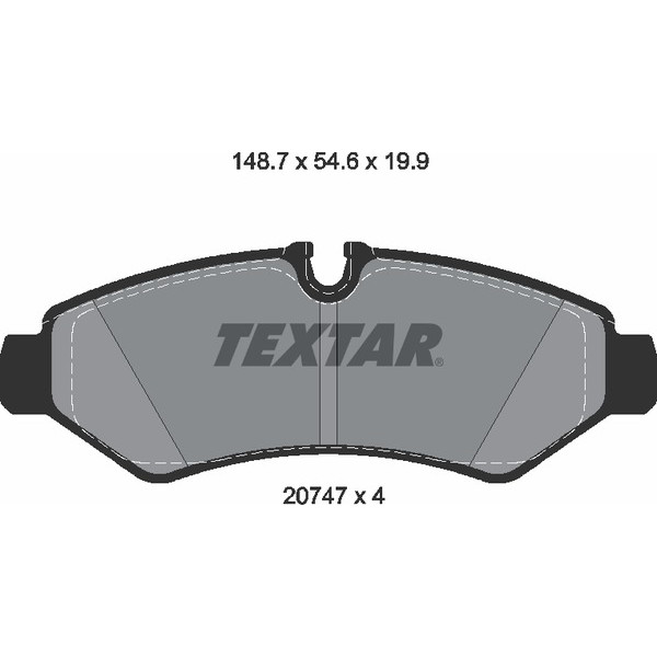 TEXTAR LCV BRAKE PADS image