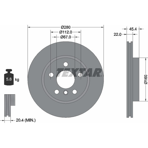 TEXTAR PC BRAKE DISCS image