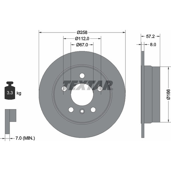 TEXTAR PC BRAKE DISCS image