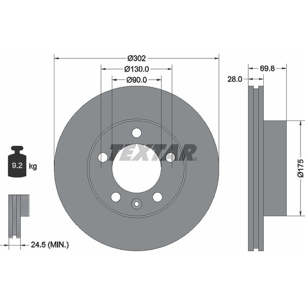 TEXTAR LCV DISCS image