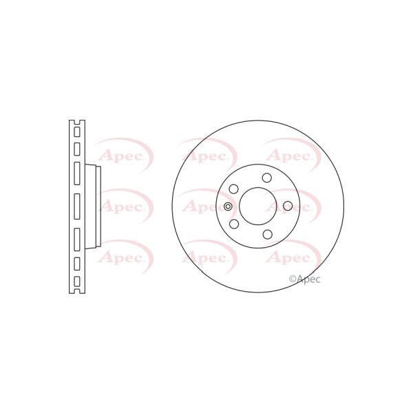 APEC BRAKE DISC (FRONT) (SINGLE) image