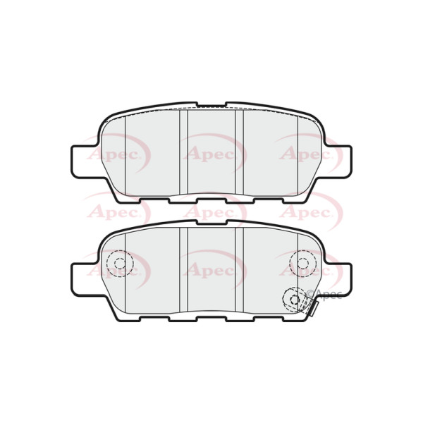 APEC BRAKE PADS (REAR) (R90) image