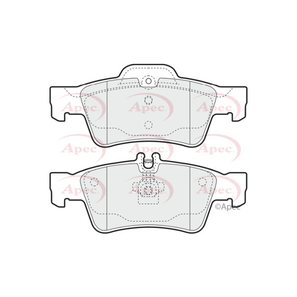 APEC BRAKE PADS (REAR) (R90) image