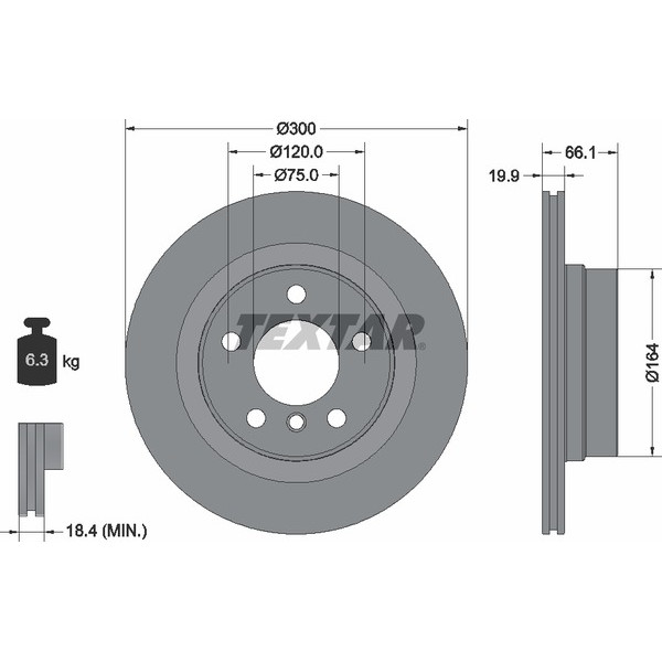 TEXTAR PC BRAKE DISCS image