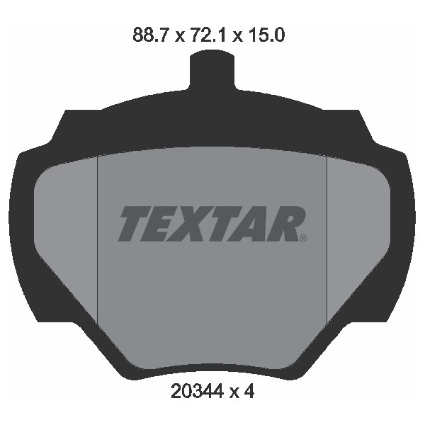TEXTAR PC BRAKE PADS image