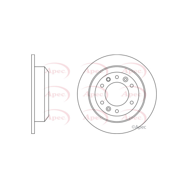 APEC BRAKE DISC (REAR) (SINGLE) image