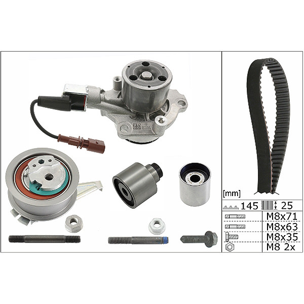 TIMING BELT KIT WITH WATER PUMP image