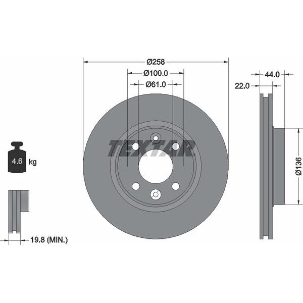 TEXTAR PC BRAKE DISCS image