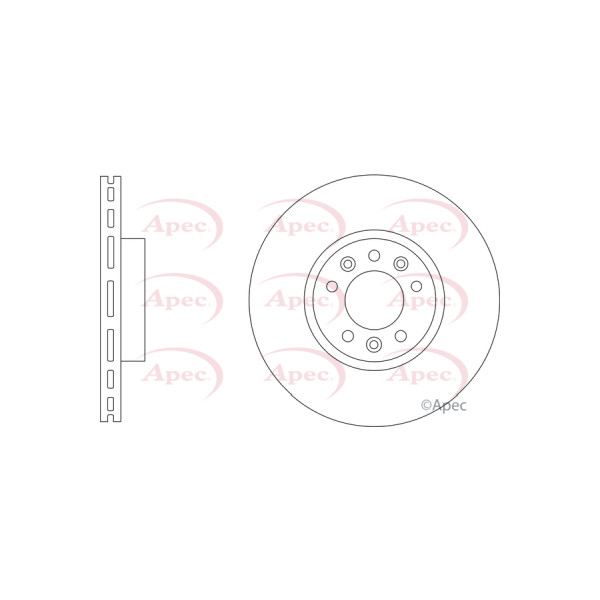 APEC BRAKE DISC (FRONT) (SINGLE) image