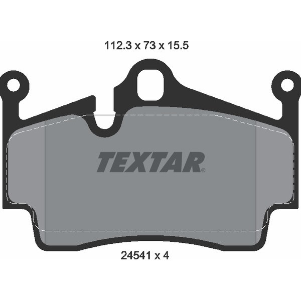 TEXTAR PC BRAKE PADS image