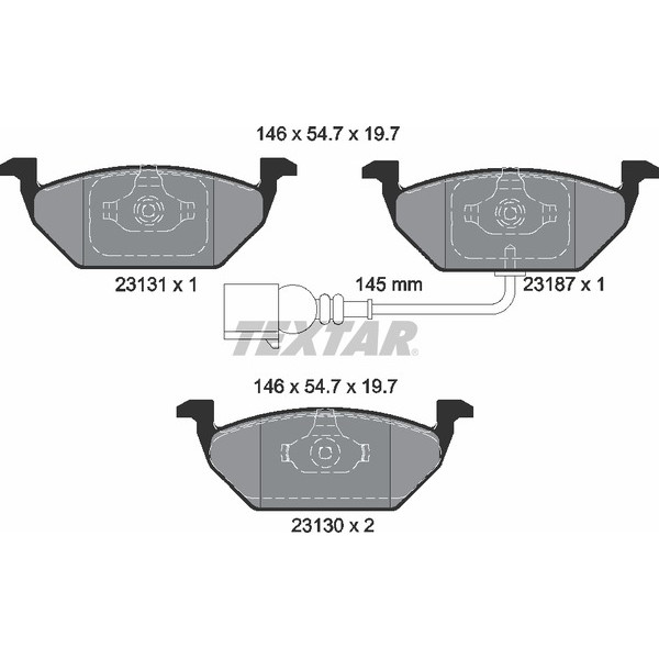 TEXTAR PC BRAKE PADS image