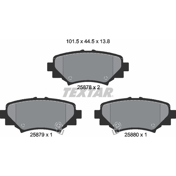 TEXTAR PC BRAKE PADS image