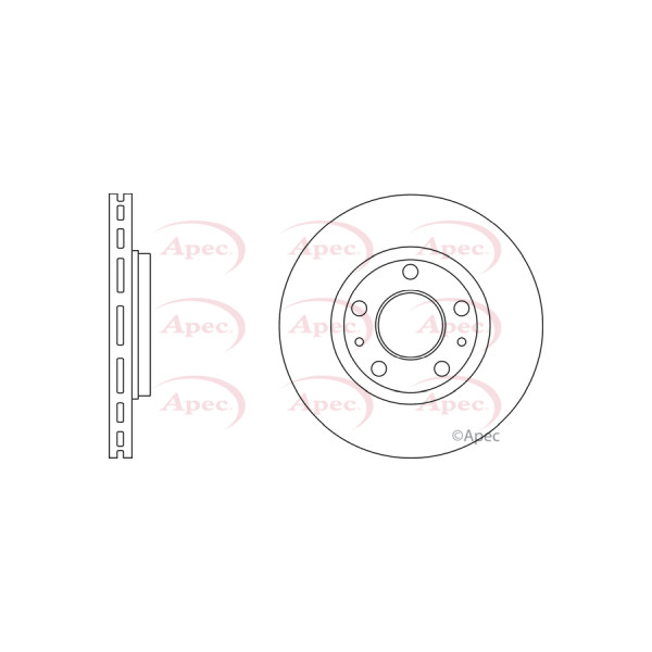 APEC BRAKE DISC (FRONT) (SINGLE) image