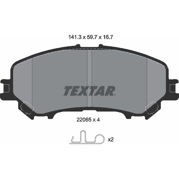 TEXTAR PC BRAKE PADS image