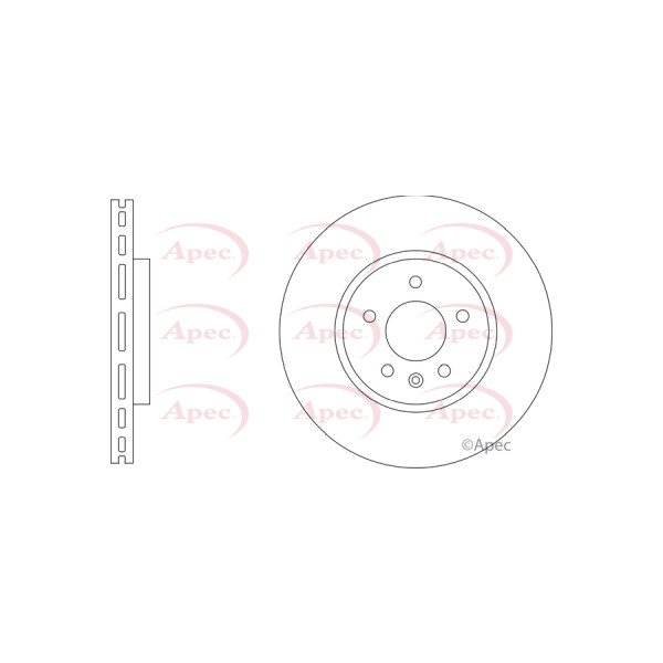 APEC BRAKE DISC (FRONT) (SINGLE) image