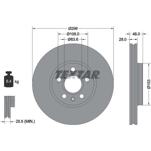 TEXTAR PC BRAKE DISCS image