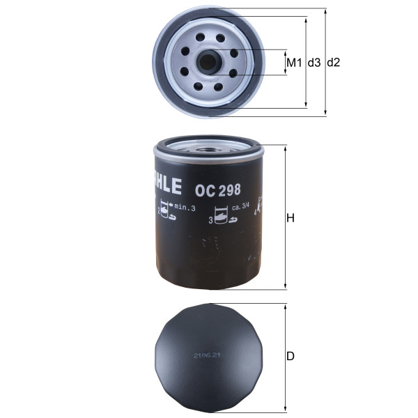 OIL FILTER - SPIN ON image